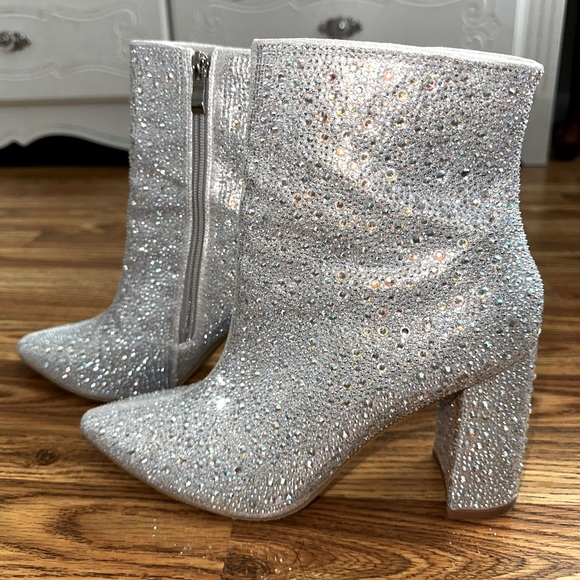 Dripping In Rhinestones Booties - Picture 2 of 3